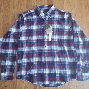 NWT Mountain Ridge Mens Flannel Plaid Shirt sz XL